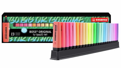 STABILO BOSS ORIGINAL - Markeerstift - by Snooze One - Deskset Met 23 Kleuren