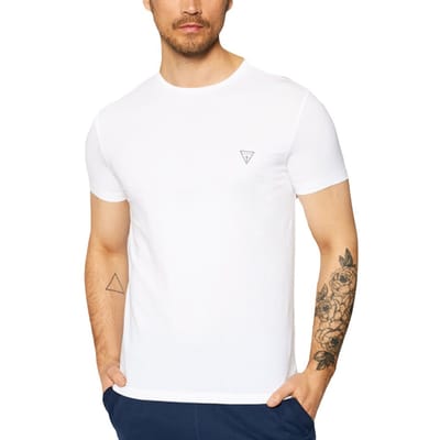 Guess T-shirts met korte mouwen en ronde hals voor heren, in een verpakking van 2 stuks.
