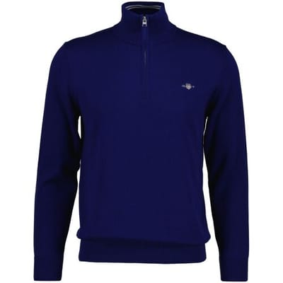 Gant Trui Classic Cotton Half Zip Rich Navy / male