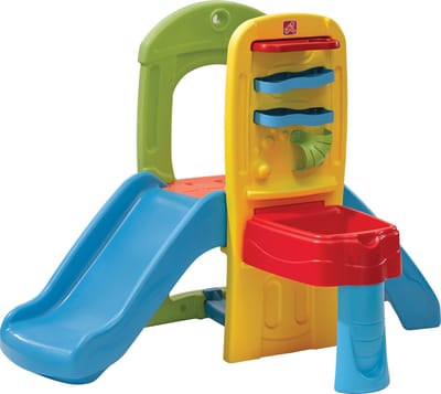 Step2 Play Ball Fun Climber - Speeltoestel met Glijbaan en 10 Ballen - Kunststof Klimtoestel met Speelballen voor kinderen