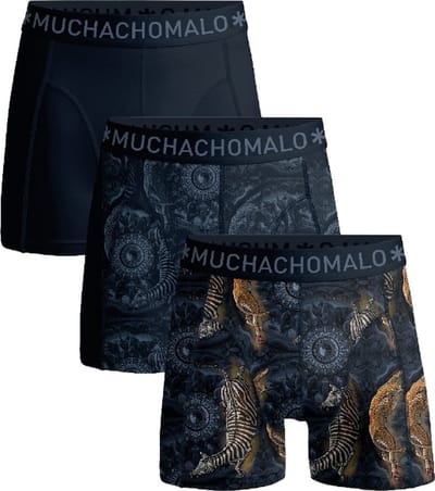 Muchachomalo – Boxershort Heren – Normale Lengte – Onderbroeken Heren – Boxershort – Ondergoed – 95% Katoen – 3 Pack – Maat XXL