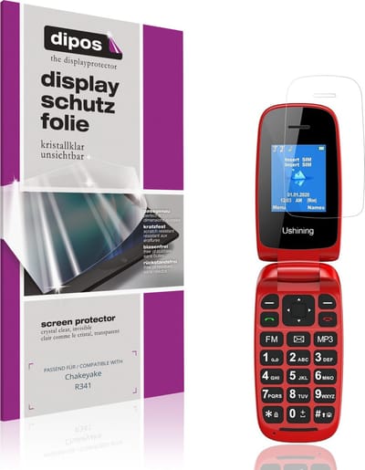 dipos – 4x Beschermfolie geschikt voor Chakeyake R341 | Krasbestendige & heldere Screenprotector Ultra-Thin