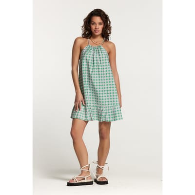 Shiwi Medellin Dress Porto Tile Fresh Green Größe: XS | Minikleider Outlet | Damen | Grün