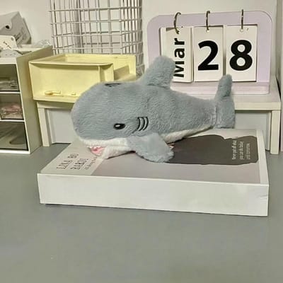 Schattige ZeeDier Pluche Etui - OrkaDolfijnHaai Knuffel Pen Etui Voor School Schrijfwaren