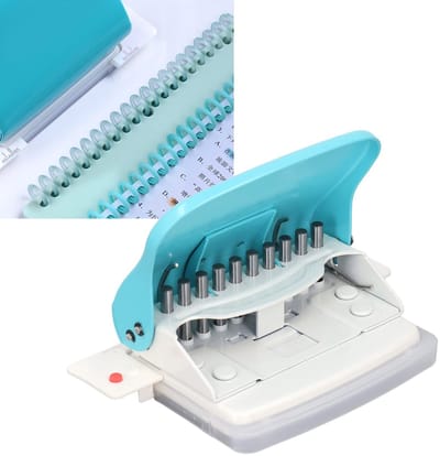 Dailygoods- Papierbindmachine Capaciteit van 10 Vellen - Spiraalbinder - Gatafstand 9,5 mm - Invoerdiepte 7 mm - Nauwkeurig Ponsen - Duurzaam en Antislip