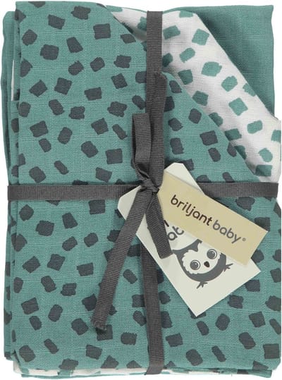 Briljant Baby - Hydrofiele Doeken - Luiers 70x70 - Flocks - Groen