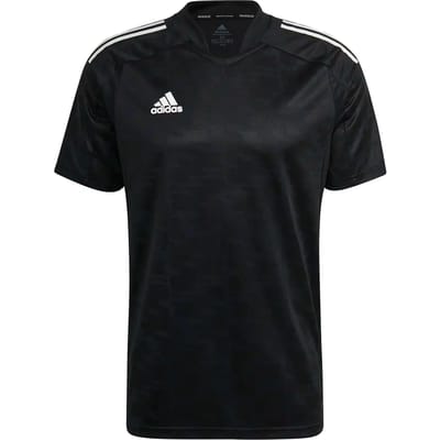 Adidas Condivo 21 Shirt Korte Mouw Heren - Zwart | Maat: M