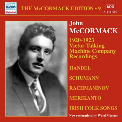 John McCormack - McCormack: 1920-1923 Victor Talking Machine Company Recordings (CD)