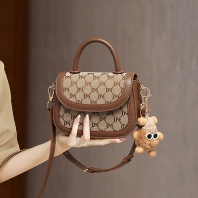 Nouveau sac à bandoulière pour femme, sac à la mode, sac à main haut de gamme et polyvalent, sac à bandoulière brown