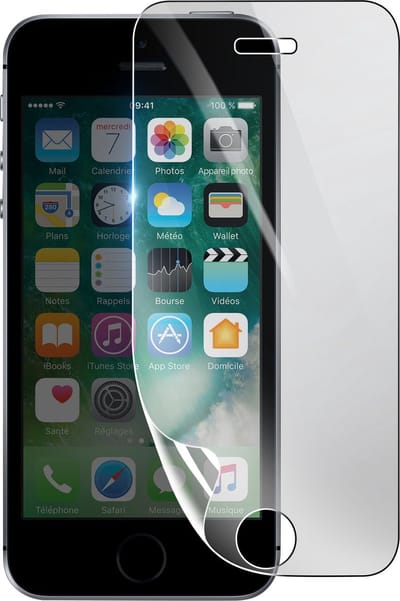 3mk, Geschikt voor iPhone SE 2016, Schokbestendige Hydrogel Screenprotector, Transparant