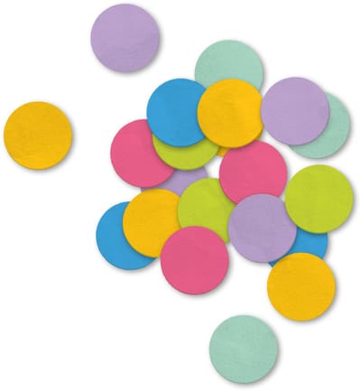 LUQ – Party Dots Confetti – Multikleur – Luxe Decoratie – Feest Versiering – Direct Strooibaar – Verjaardag-Babyshower