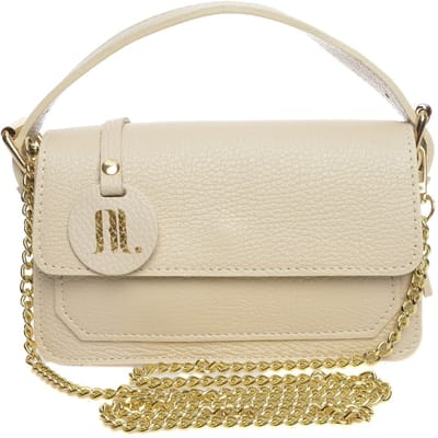 Anna Luchini Beige Rundleer Tas