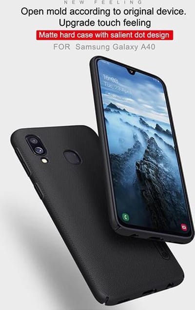 Galaxy A40 Silicone zwart hoesje.