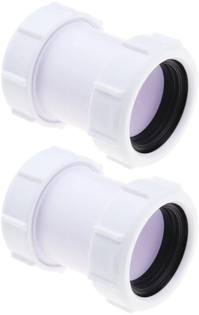 Dailygoody - Rechte Pijp Connector - Afvalpijp Koppeling - Wit - 40mm - Duurzaam en Eenvoudig in Gebruik - Geschikt voor Bad en Keuken