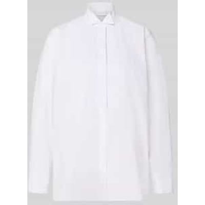 regular fit blouse met lange mouwen van puur katoen