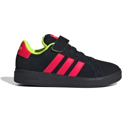Adidas Grand Court 00s El C jongens sneakers zwart rood