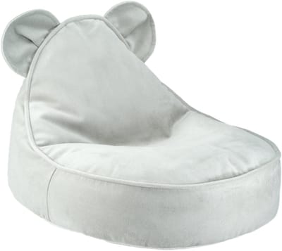 Wigiwama Zitzak Bear - Misty Green - beanbag teddy - uitwasbare hoes - fluffy zitzak knuffelen - zitzak kinderen - kinder zitzak