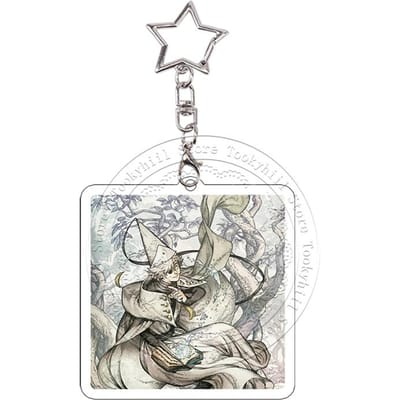 Heksenhoed Atelier Cartoon Acryl Sleutelhanger Kawaii Student Gagaga Qifrey Prachtige Sleutelhanger Karakters Hanger Verjaardagscadeau 4-5cm white