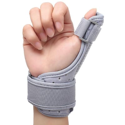 Duimpolsband Vinger Vaste Band Pijnverlichting Polsvinger Brace Beschermer Duimen Ondersteuning Duimspalk Vingers Beschermende Houder beige