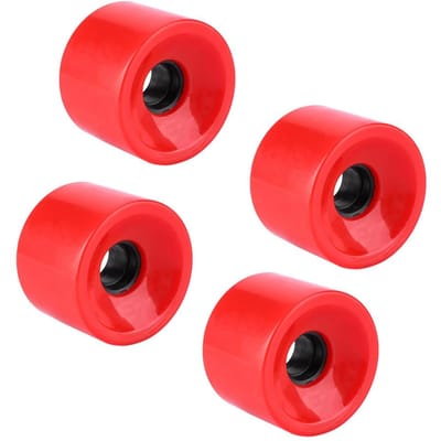 PUENTE 4 stuks Set 70*51mm Superieure Kwaliteit PU Skateboard Wielen Longboard Wielen (Groen) rood