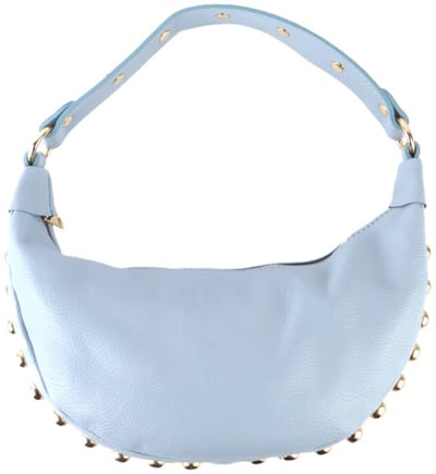 Giuliano Lederen handtas Senara - Made in Italy - Licht blauw