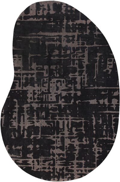 Wasbaar Binnen & Buiten Vloerkleed - 170 x 235 cm - Louis De Poortere Baobab Black Water - Laagpolig Tapijt - Gerecycled PET - Made in Belgium - Circulair