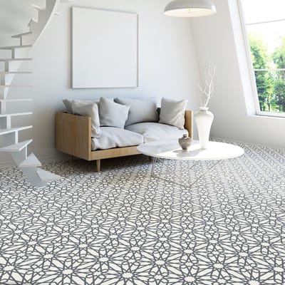 Antislip vloerstickers met beschermende coating - VERA FLOOR TILES - 1 sticker van 60x100 cm