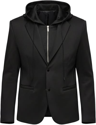 OMBRE Blazer - Regular Fit - Lange Mouw - Knopen Zwart S