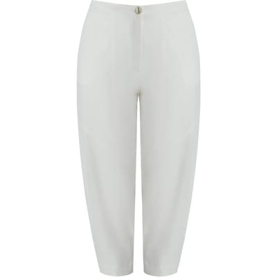 Barrelbroek met elastische taille aan de achterkant dames Mat Fashion