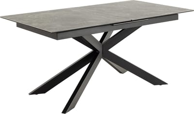 Giga Living Eettafel Jorvik - Uitschuifbaar Zwart Keramiek - 210x90x76cm