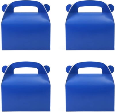 30x Donkerblauwe Cadeau- en Snoepdozen met Handvat - Voor Feestjes en Presentjes
