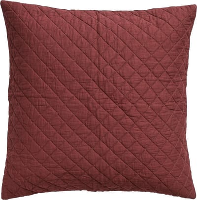 Nordal Sierkussen Hoes Vallby bordeauxrood 50 x 50 cm voorzien van rits