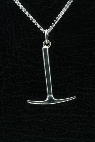 Zilveren Pikhouweel ketting hanger - 2