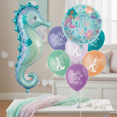 Zeemeermin Ballonnen - Ballonnenset Kinderfeestje - Verjaardag Meisje - Zeemeermin Feestje