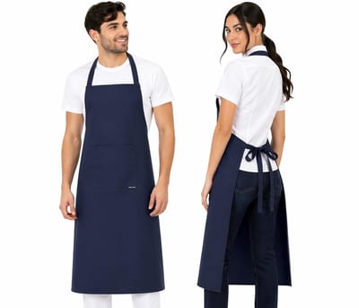 Dailygoods- Kookschort Uniseks - Kookschort Mannen/Dames - Onderhoudsvriendelijk - Geschikt voor Koken/Schilderen - EN 13688 Norm - Blauw, Eén Maat - Schort