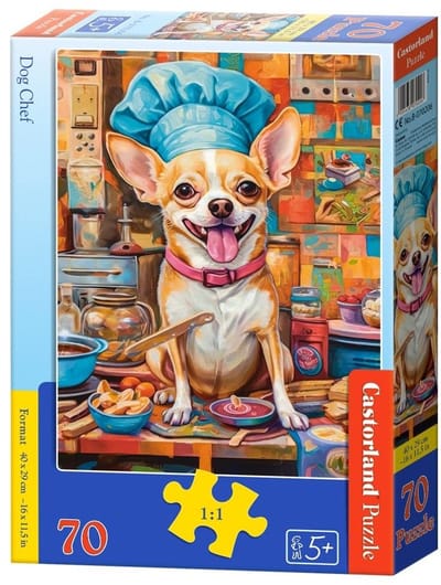 Puzzle 70 Dog Chef B-070206 - Puzzel 70 Dog Chef B-070206