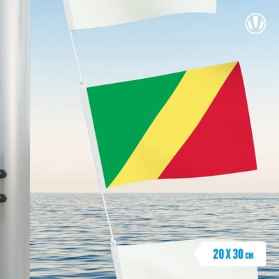 Vlaggetje Congo-Brazzaville 20x30cm