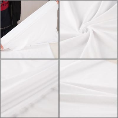 Allecta - Newborn Wrap voor babyfotoshoot, pasgeborenen, fotorekwisieten - jongens meisje - wit