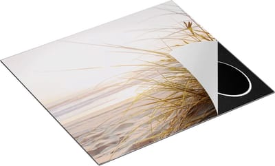 Chefcare Inductie Beschermer Strand en Duinen tijdens Zonsondergang - 60x50 cm - Afdekplaat Inductie - Kookplaat Beschermer - Inductie Mat