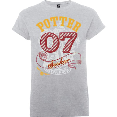Harry Potter Gryffindor Potter Seeker Heren T-shirt - Grijs - L
