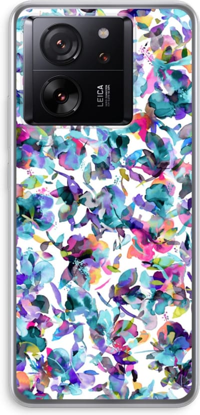Case Company® - Hoesje geschikt voor Xiaomi 13T Pro hoesje - Hibiscus Flowers - Soft Cover Telefoonhoesje - Bescherming aan alle Kanten en Schermrand