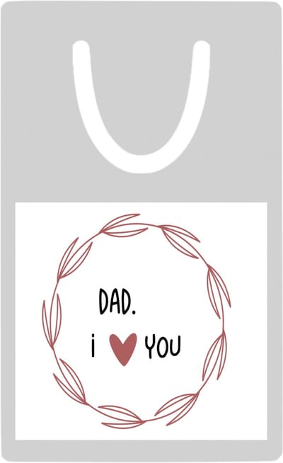 Hacebo® - dad I love you metalen boekenlegger- Papa - de liefste vader - vader cadeautjes - vaderdag - verjaardagscadeau - verjaardag - cadeau - geschenk - kado - gift - vader artikelen Bladwijzer boekenleggers - 7.6 cm x 5cm