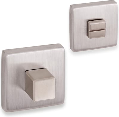 Eliot® rozet set WC / badkamer - mat nikkel - incl. bevestigingsmateriaal