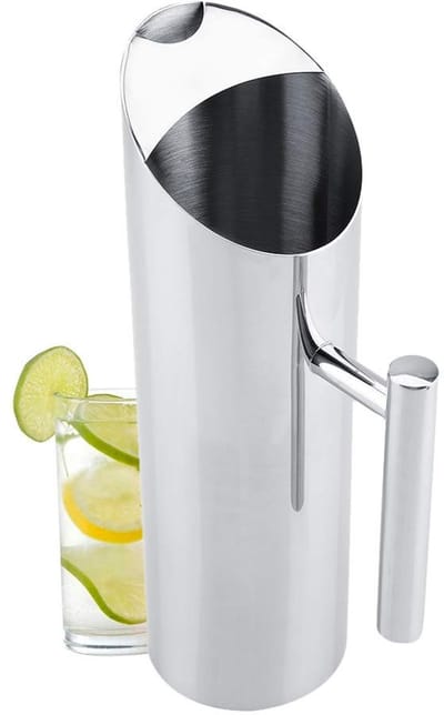 Dailygoods- Waterkan 1,5L - Roestvrij Staal - Stijlvol Design - Voor Thuis/Restaurant - Ideaal voor Koude Dranken - Schokbestendig - Drankkan