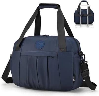 PromoHome Opvouwbare Handbagagetas 40x30x15cm - Waterdicht en Lichtgewicht en extra zakken "Blauw"
