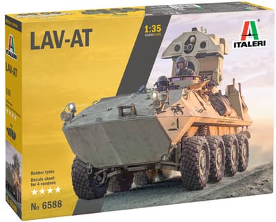 Italeri Modelbouwpakket Militaire voertuigen - 6588 LAV-AT Vehicle Plastic - 1:35 - Modelbouw