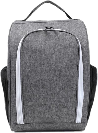Waterdichte Schoenentas voor Golf, Reisopslag, Organizer, Stofvrije Bescherming, Geschikt voor Koffers en Trolleys, Grijs, Unisex