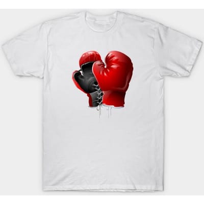T-shirt dames bokshandschoenen harajuku print kawaii tshirt zomer korte mouw dames t-shirt top tee 4XL red