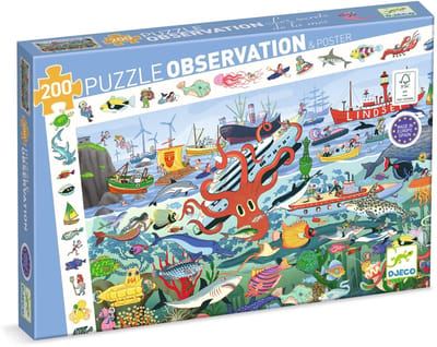 Geheimen van de zee - Observatie puzzel van 200 stukjes