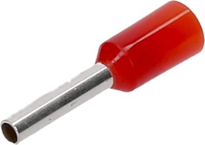 500 stuks Cembre adereindhulzen geïsoleerd 1mm² 8mm lang rood PKE108 I industriële kwaliteit van de Duitse dealer